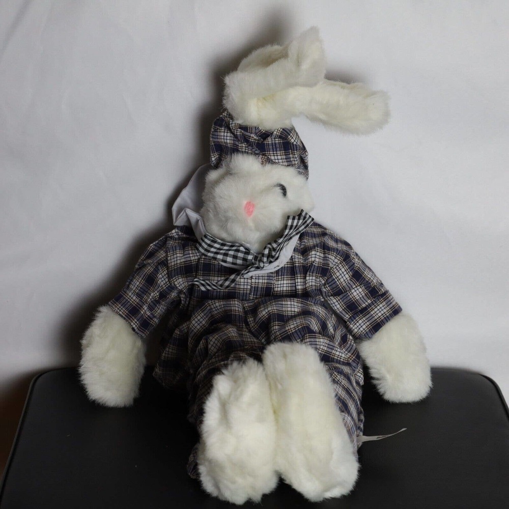 White Rabbit Good Stuff Plush Easter Bunny 24" Stuffed Animal 90's Vintage